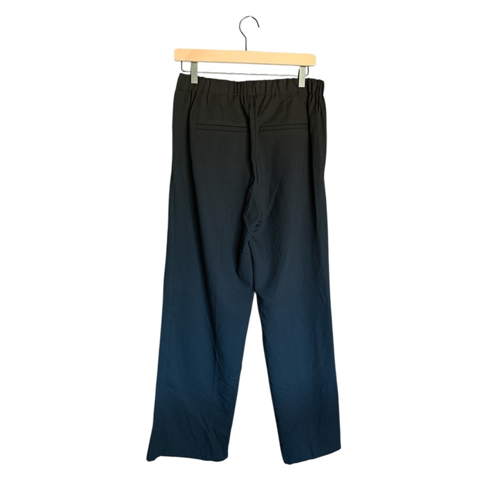 New Old Navy womens black pants wide leg size 6 tall 6T business casual career - Picture 2 of 11